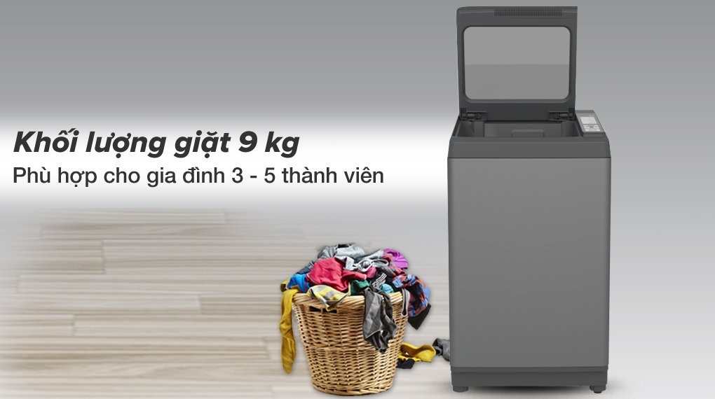máy giặt aqua 9 kg aqw-s90ct.s