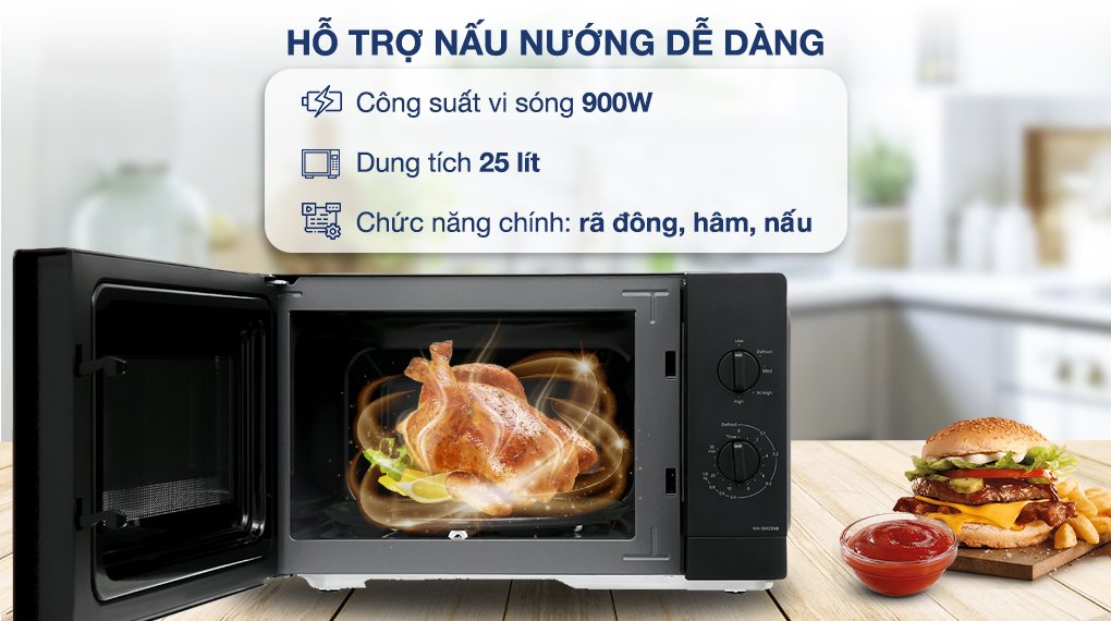 lò vi sóng panasonic nn-sm33nbyue 25 lít