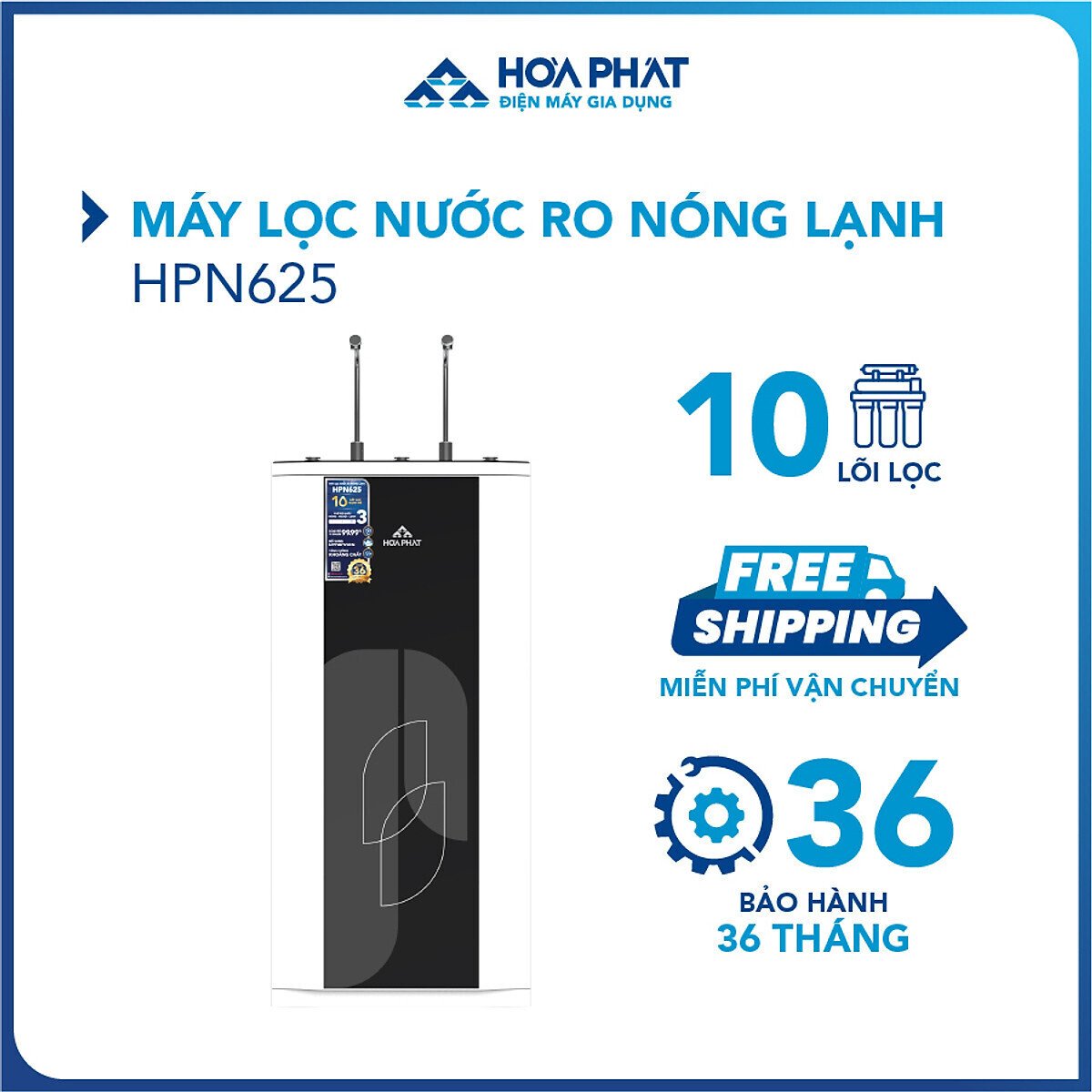 máy lọc nước ro nóng lạnh hòa phát hpn625