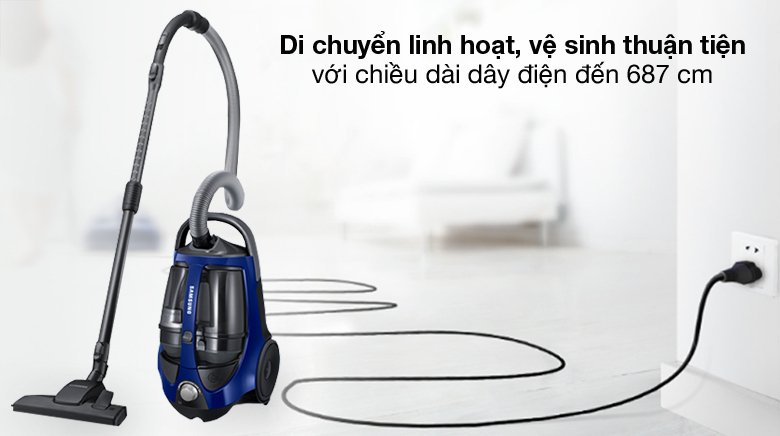 máy hút bụi dạng hộp samsung vcc8836v36/xsv