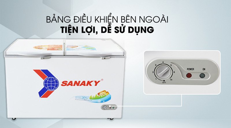 tủ đông sanaky inverter 410 lít vh-5699hy4k