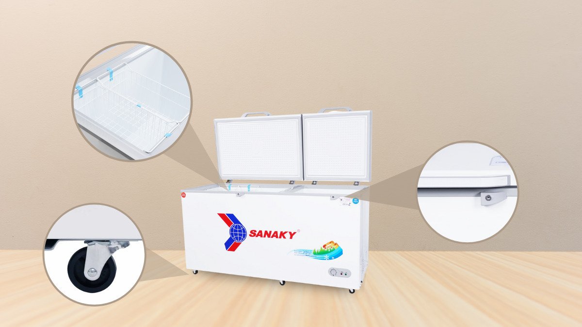 tủ đông mát sanaky 485 lít vh-6699w1