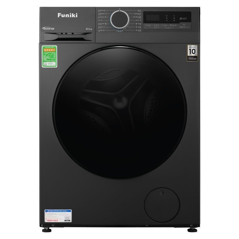 máy giặt lồng ngang funiki hwm f8105adg inverter 10.5kg
