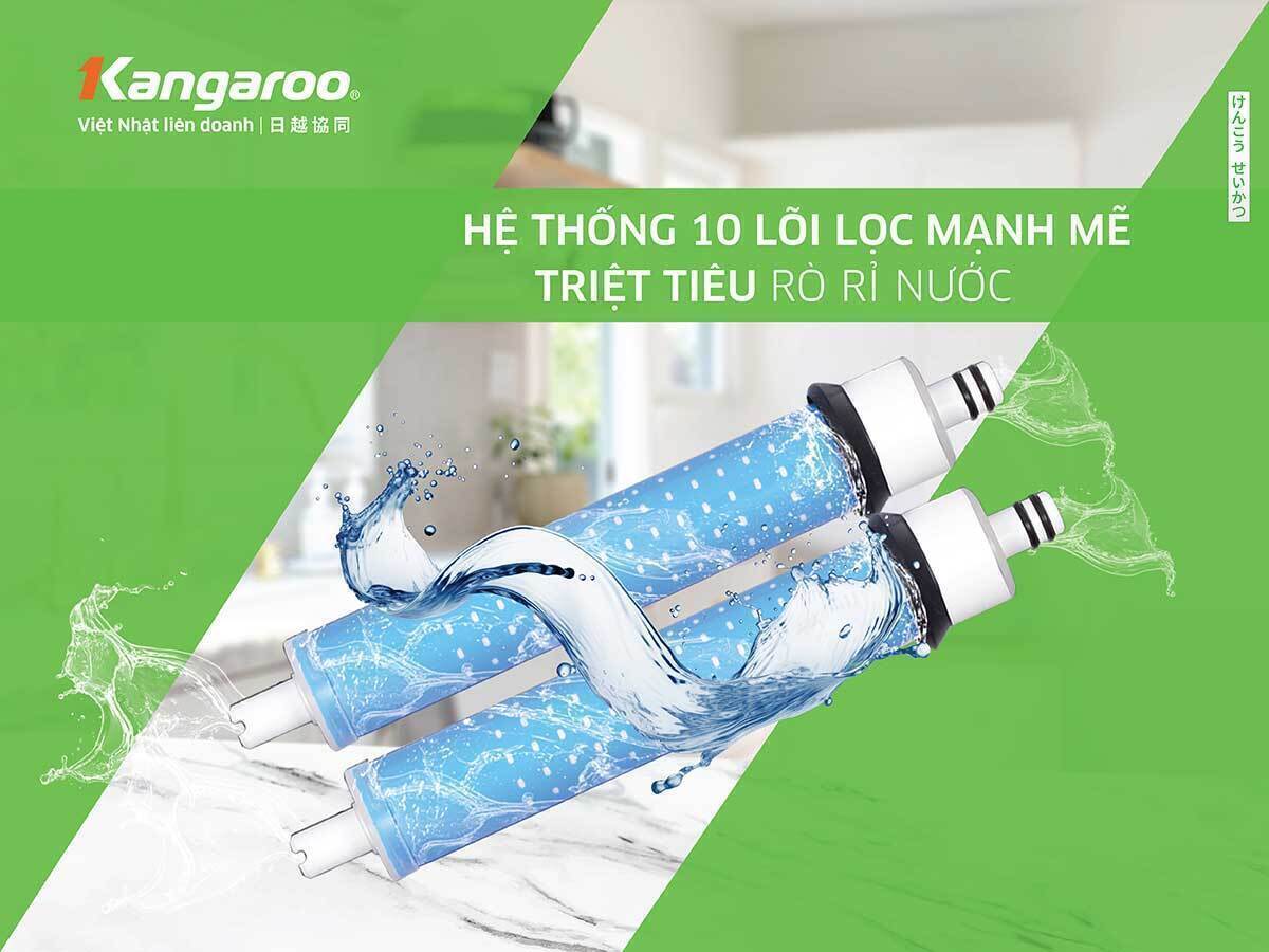 máy lọc nước ro nóng lạnh kangaroo kg10a16
