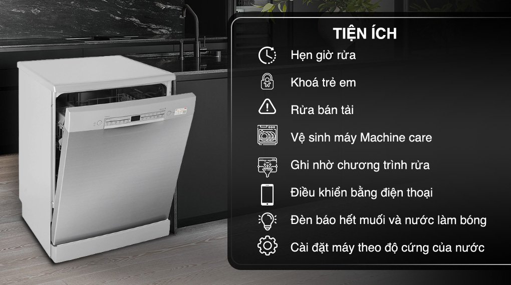 máy rửa bát độc lập bosch sms2hai12e