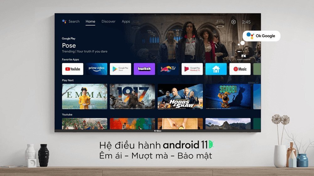 android tivi k-elec 4k 65 inch 65uk885v