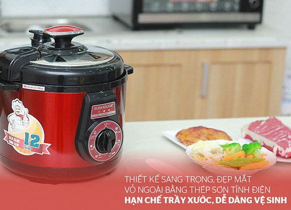 nồi áp suất sunhouse sh1552 (shd1552) 5 lít