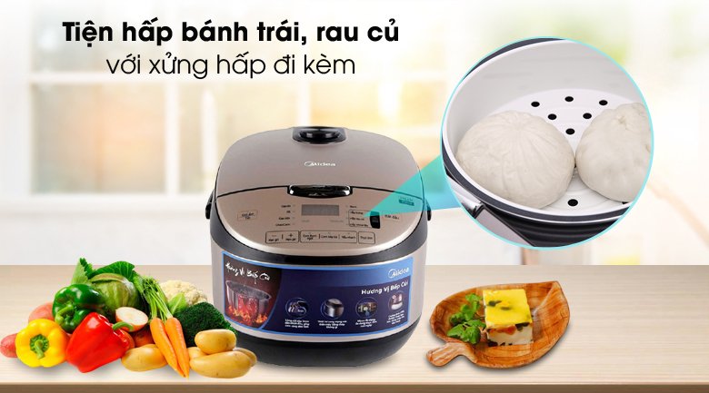 nồi cơm điện tử midea 1.8 lít mb-fs5020