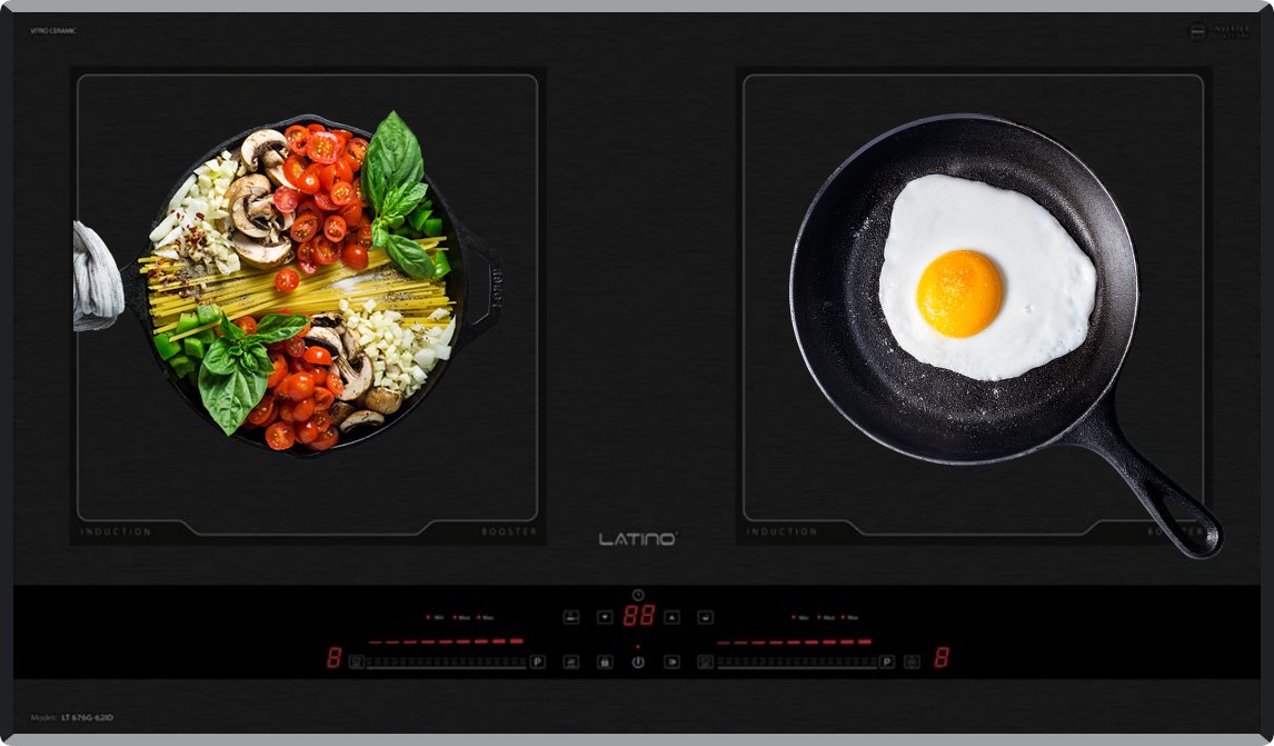 bếp điện từ đôi latino lt 676g-62id