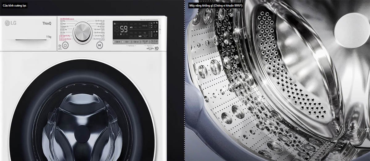 máy giặt lg inverter 11 kg fv1411s4wa