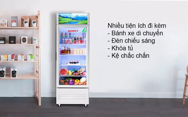 tủ mát sanaky inverter 350 lít vh-3589k3