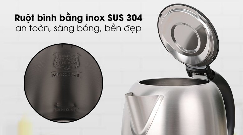 bình đun siêu tốc midea 1.7 lít mk-17ss