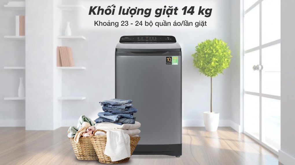 máy giặt aqua 14 kg aqw-fr140uht ss