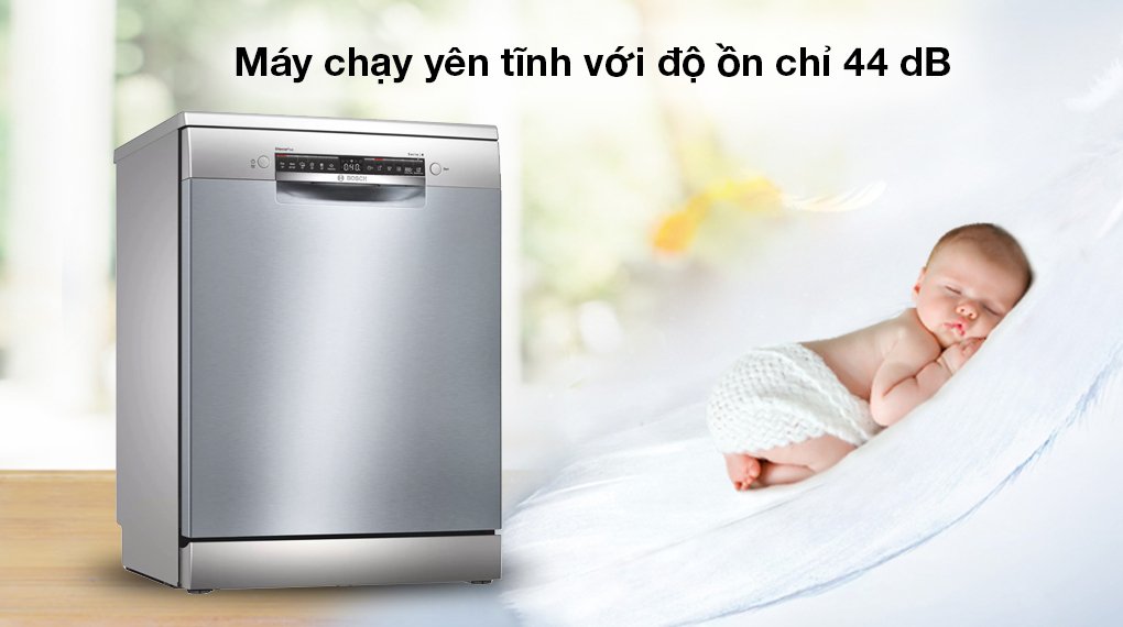 máy rửa chén bát độc lập bosch sms4hci48e