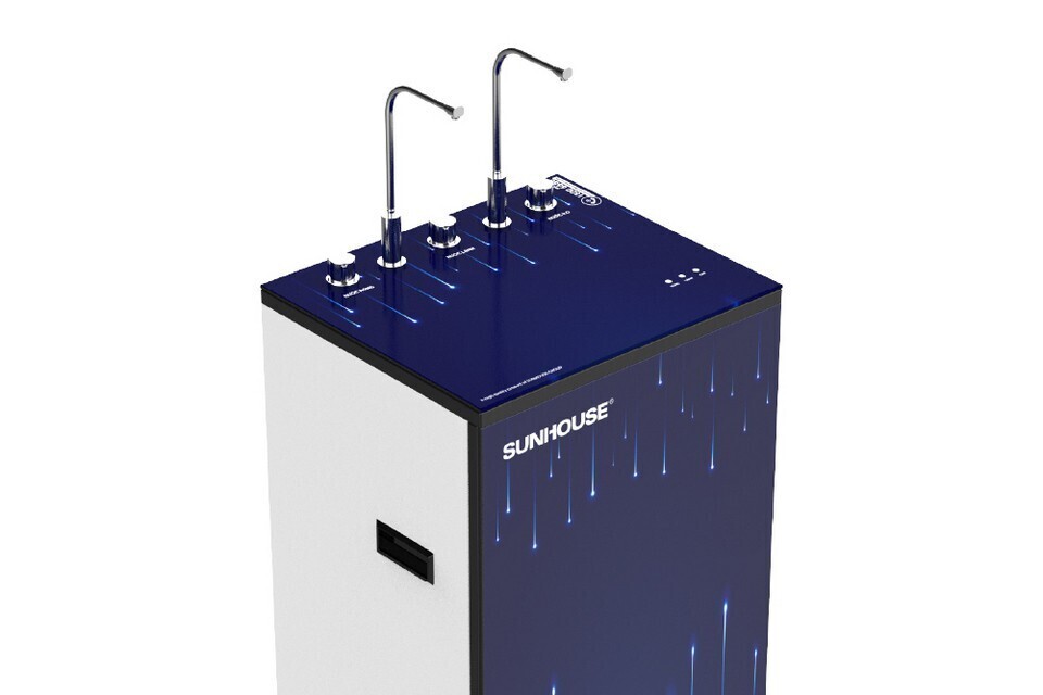 máy lọc nước nóng lạnh ro sunhouse 10 lõi sha76216ck