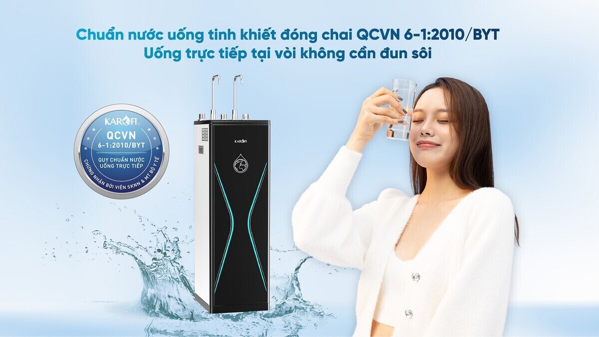 máy lọc nước ro nóng lạnh karofi kad-d528