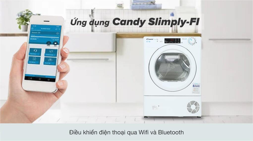 máy sấy ngưng tụ candy 8 kg csoc8te-s