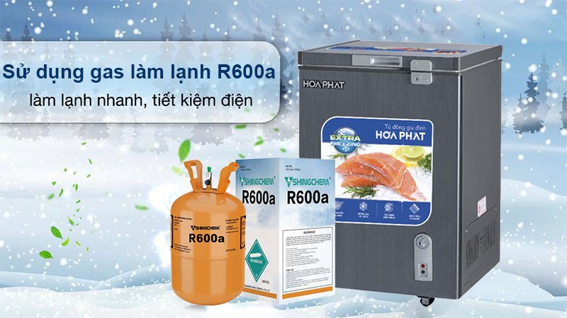 tủ đông mini hòa phát hpf-ad6107g