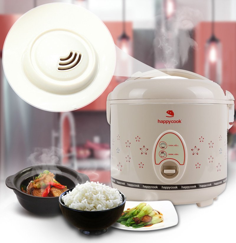 nồi cơm nắp gài happycook 1.8 lít hc-180
