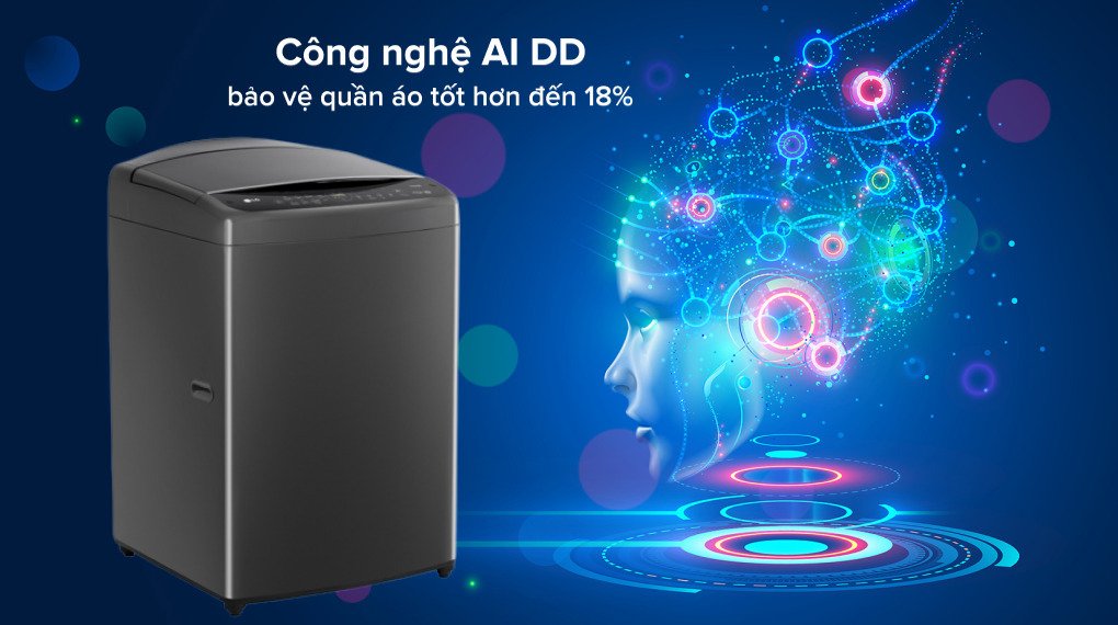 máy giặt lg ai dd inverter 19 kg tv2519dv7b
