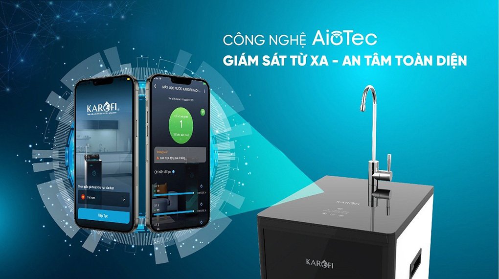 máy lọc nước karofi kaq-d58 10 lõi lọc