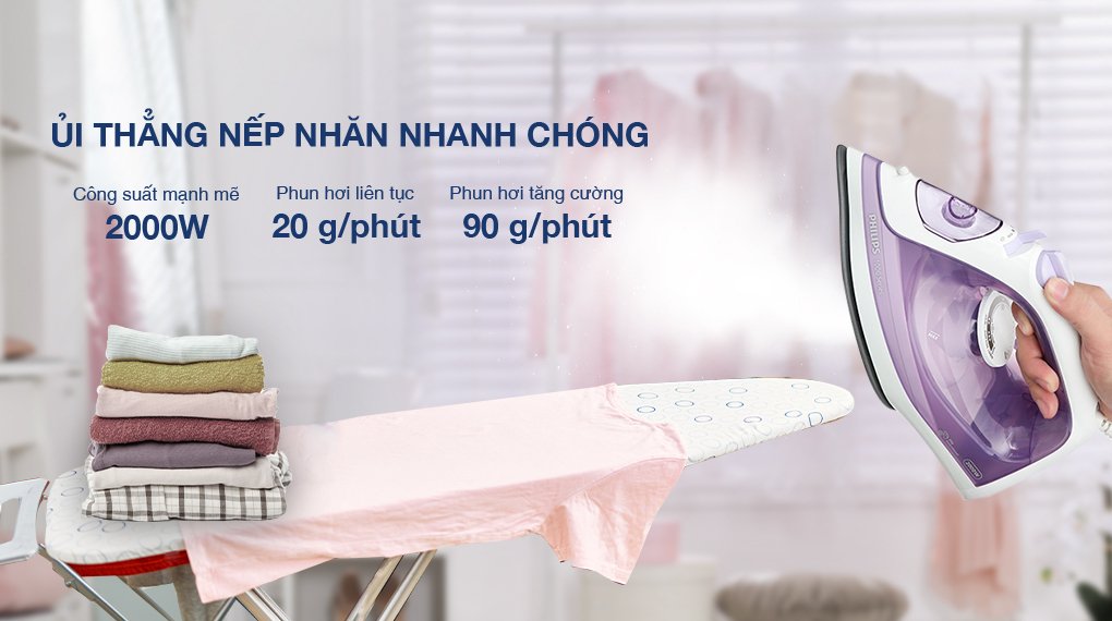 bàn ủi hơi nước philips dst1040/30 2000w