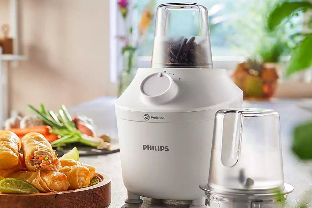 máy xay sinh tố đa năng philips hr2041/30 - 3 cối