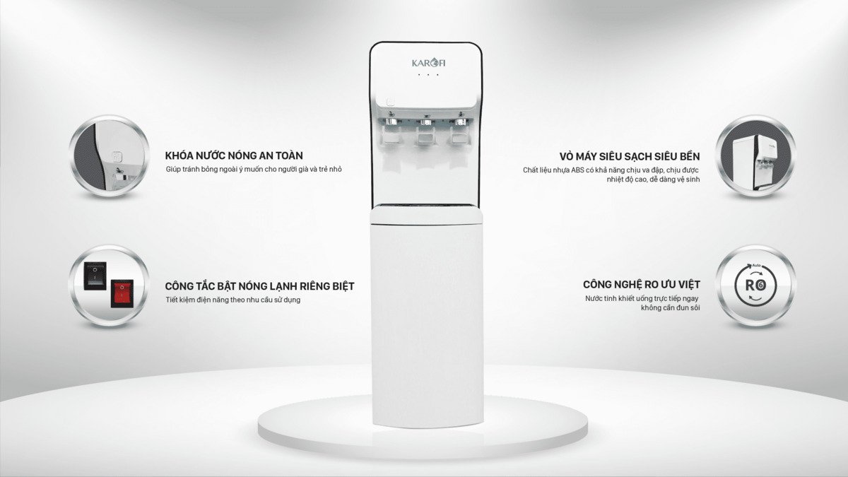 cây nước nóng lạnh karofi hc18