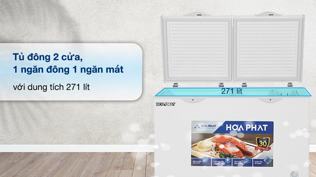 tủ đông hòa phát 271 lít hpf bd6271