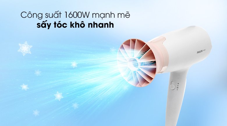 máy sấy tóc 1600w philips bhd300/10