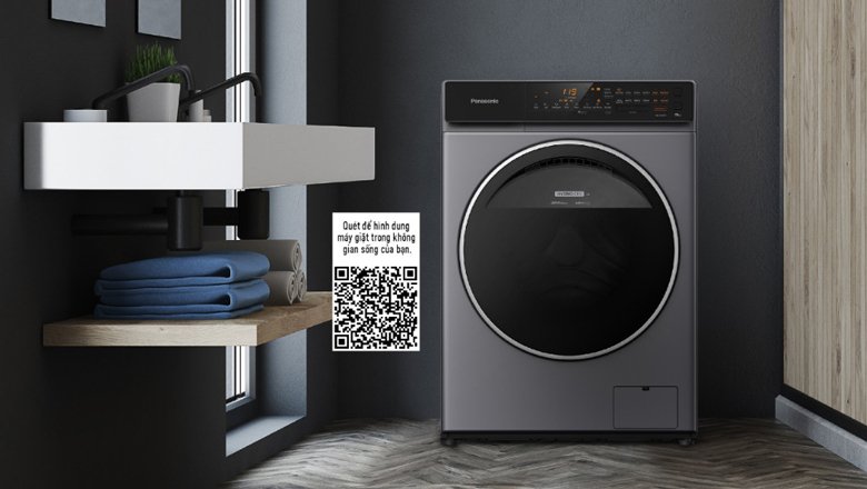 máy giặt panasonic inverter 9kg na-v90fc1lvt