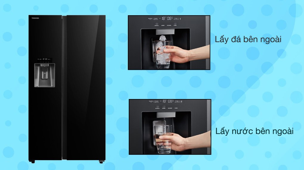 tủ lạnh toshiba inverter 568 lít side by side gr-rs755wia-pgv(22)-xk