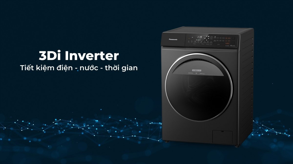 máy giặt sấy panasonic inverter 10/6 kg na-s106fr1pv