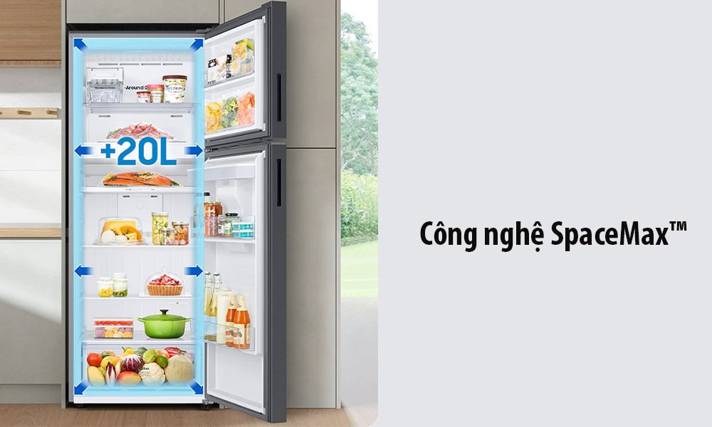 tủ lạnh samsung inverter 348 lít bespokev rt35cb56448csv