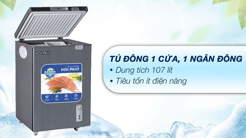 tủ đông mini hòa phát hpf-ad6107g