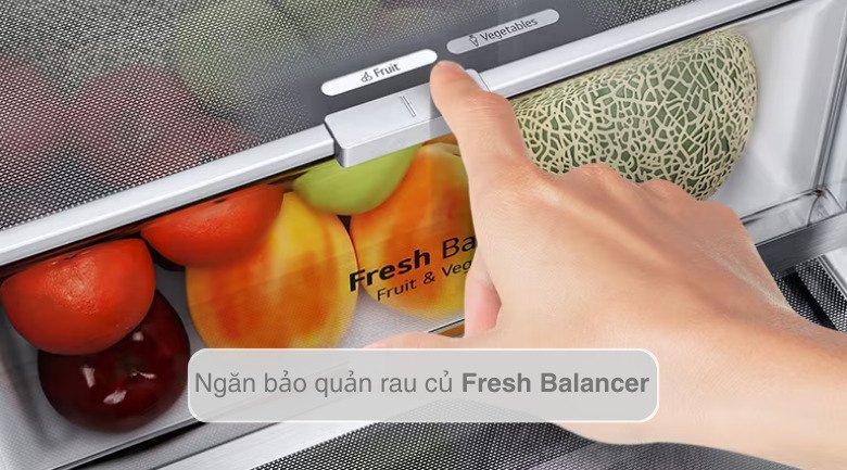 tủ lạnh lg inverter 635 lít side by side instaview gr-g257sv