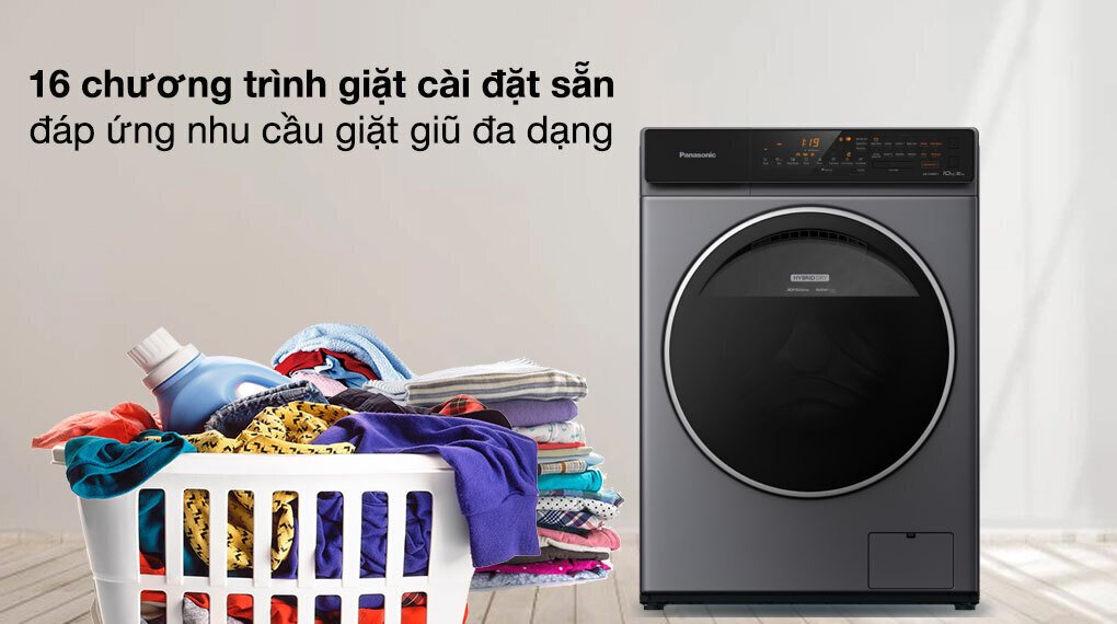 máy giặt sấy panasonic inverter giặt 9 kg - sấy 6 kg na-s96fc1lvt