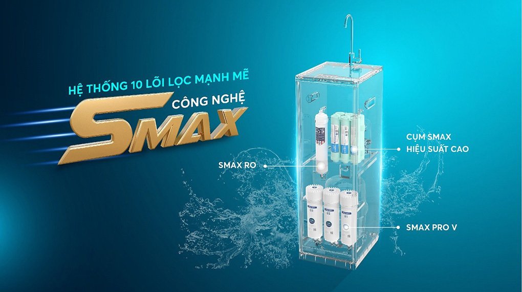 máy lọc nước karofi kaq-d58 10 lõi lọc
