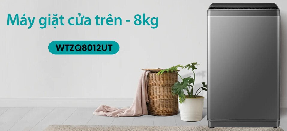 máy giặt hisense model wtzq8012ut 8kg