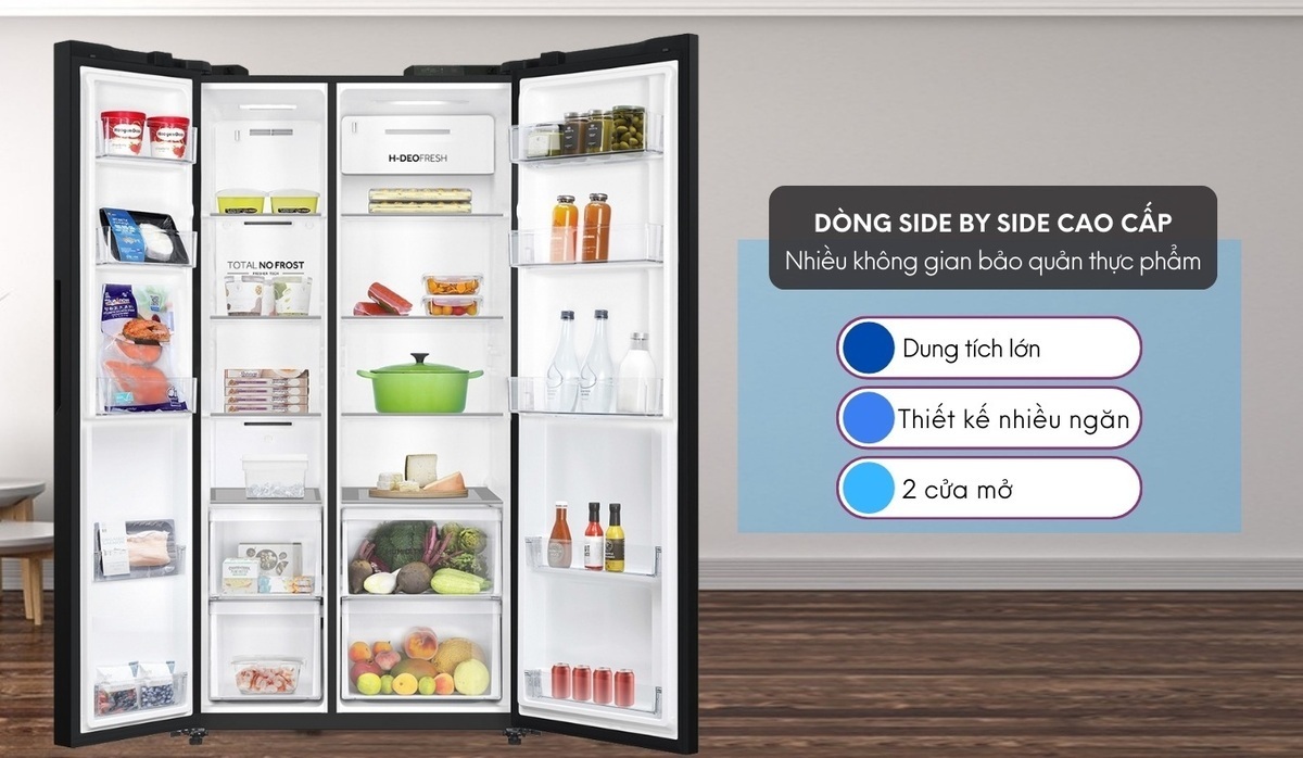 tủ lạnh aqua inverter 646 lít aqr-s682xa(bl)