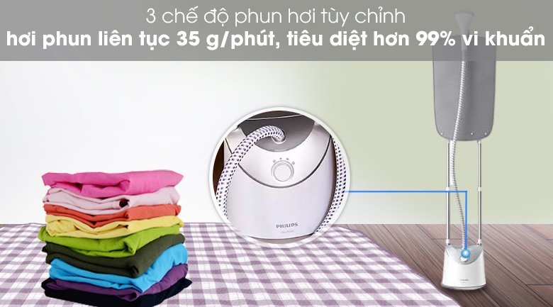 bàn ủi hơi nước đứng philips gc487 1800w