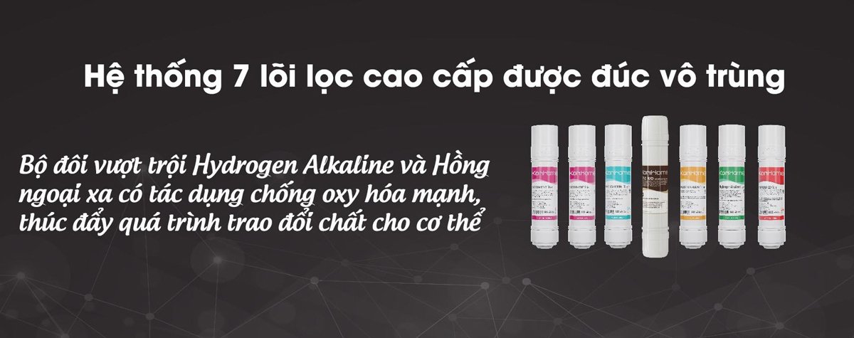 máy lọc nước nóng lạnh korihome wpk-928 7 lõi