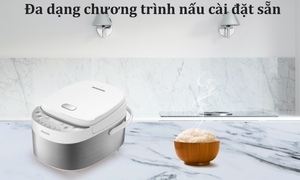 nồi cơm điện tử mini philips 0.85 lít hd3170/66