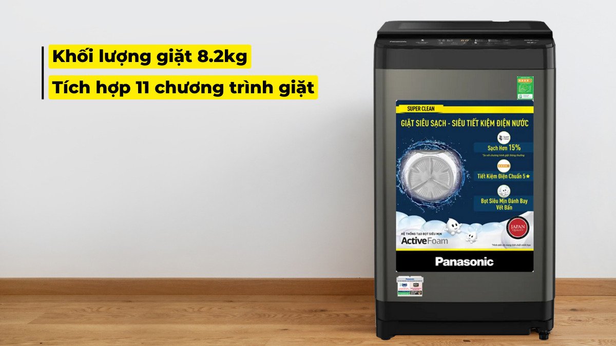 máy giặt panasonic 8.2 kg na-f82y01drv
