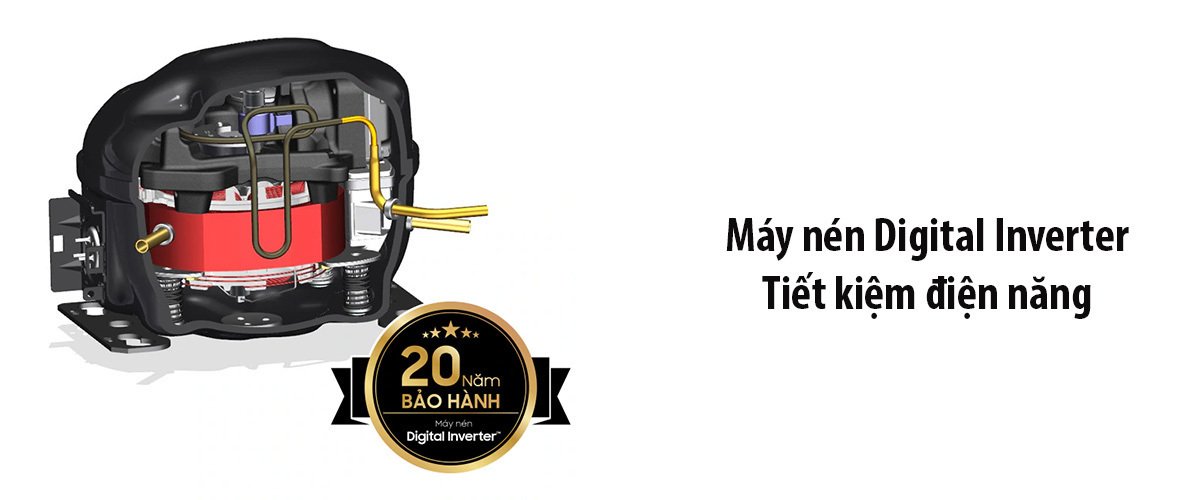 tủ lạnh samsung inverter 348 lít bespokev rt35cb56448csv