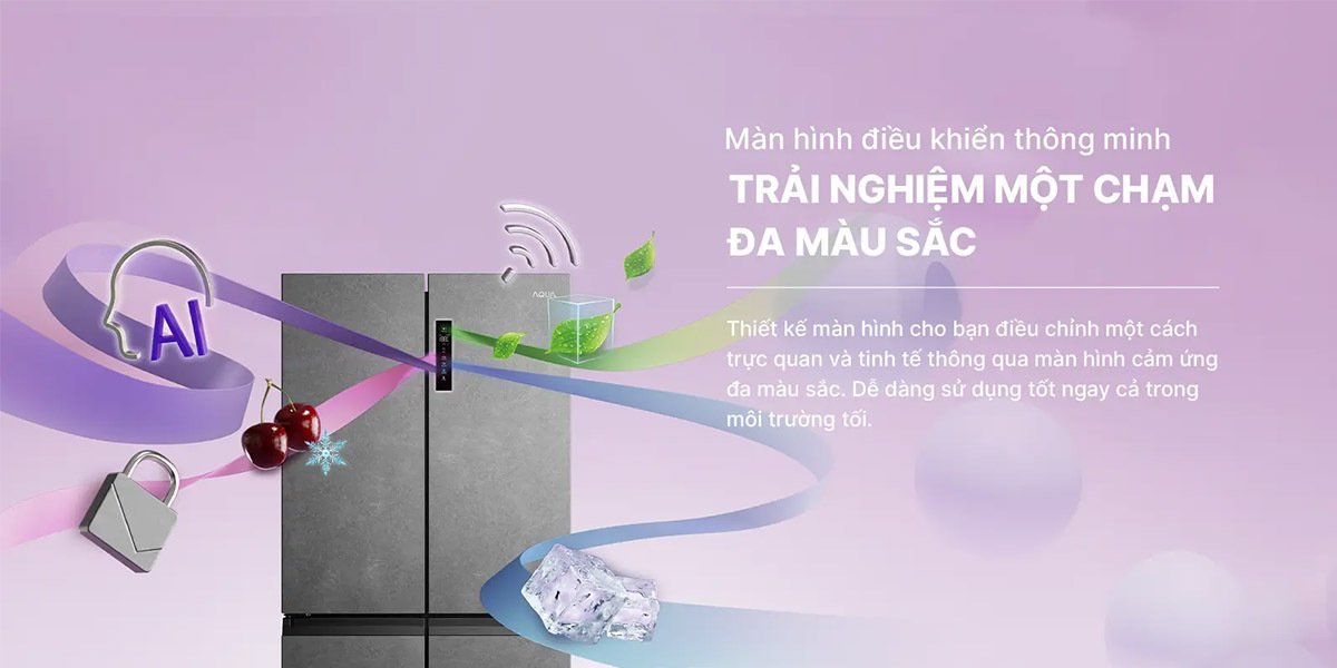 tủ lạnh aqua inverter 660 lít aqr-m727xa(gs)u1