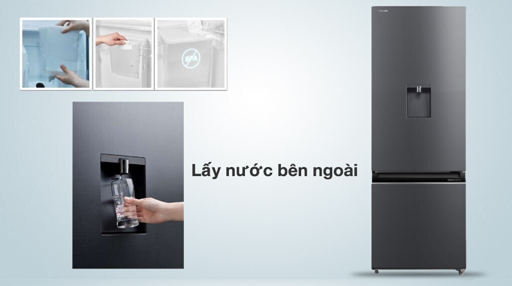 tủ lạnh toshiba inverter 321 lít gr-rb405wea-pmv(06)-mg