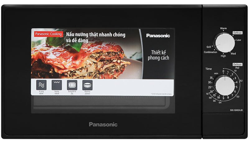 lò vi sóng có nướng panasonic nn-gm24jbyue 20 lít
