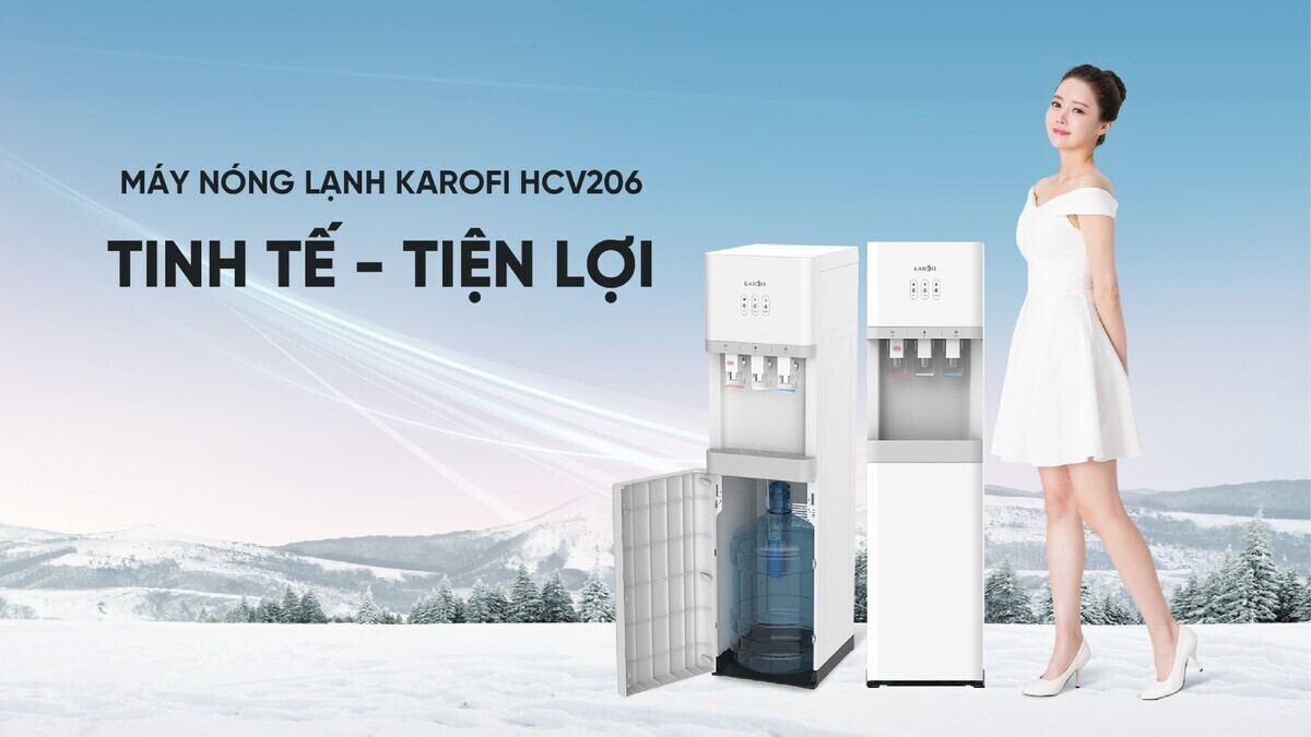 cây nước nóng lạnh karofi hcv206