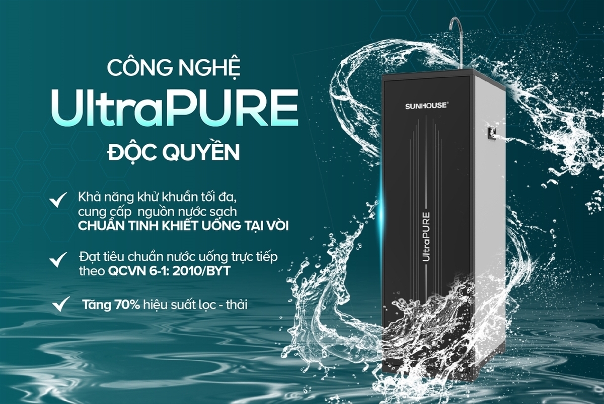 máy lọc nước ro ultrapure sunhouse sha8692k